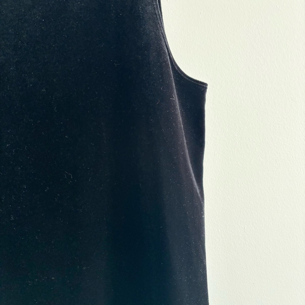 Vintage Chico's Velvet Black Thick Strap Tank Top - Picture 5 of 12